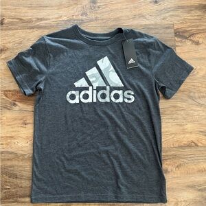 Adidas Gray Short Sleeve Tee Classic Crew Neck